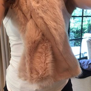 Banana Republic faux fur scarf